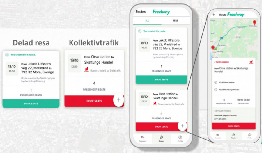 Helt ny och unikt hållbar kollektivtrafik på landsbygd.
